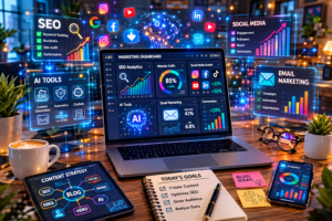 Best free marketing tools workspace setup
